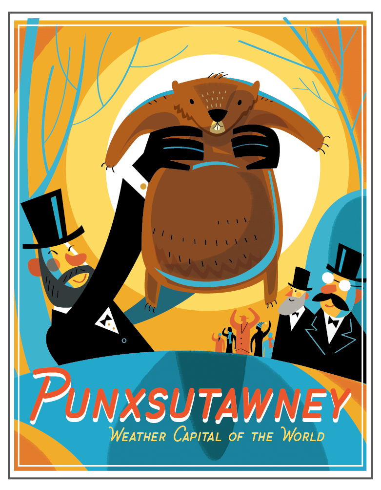 The World's Most Famous Groundhog. Print. — Double Dog Studios